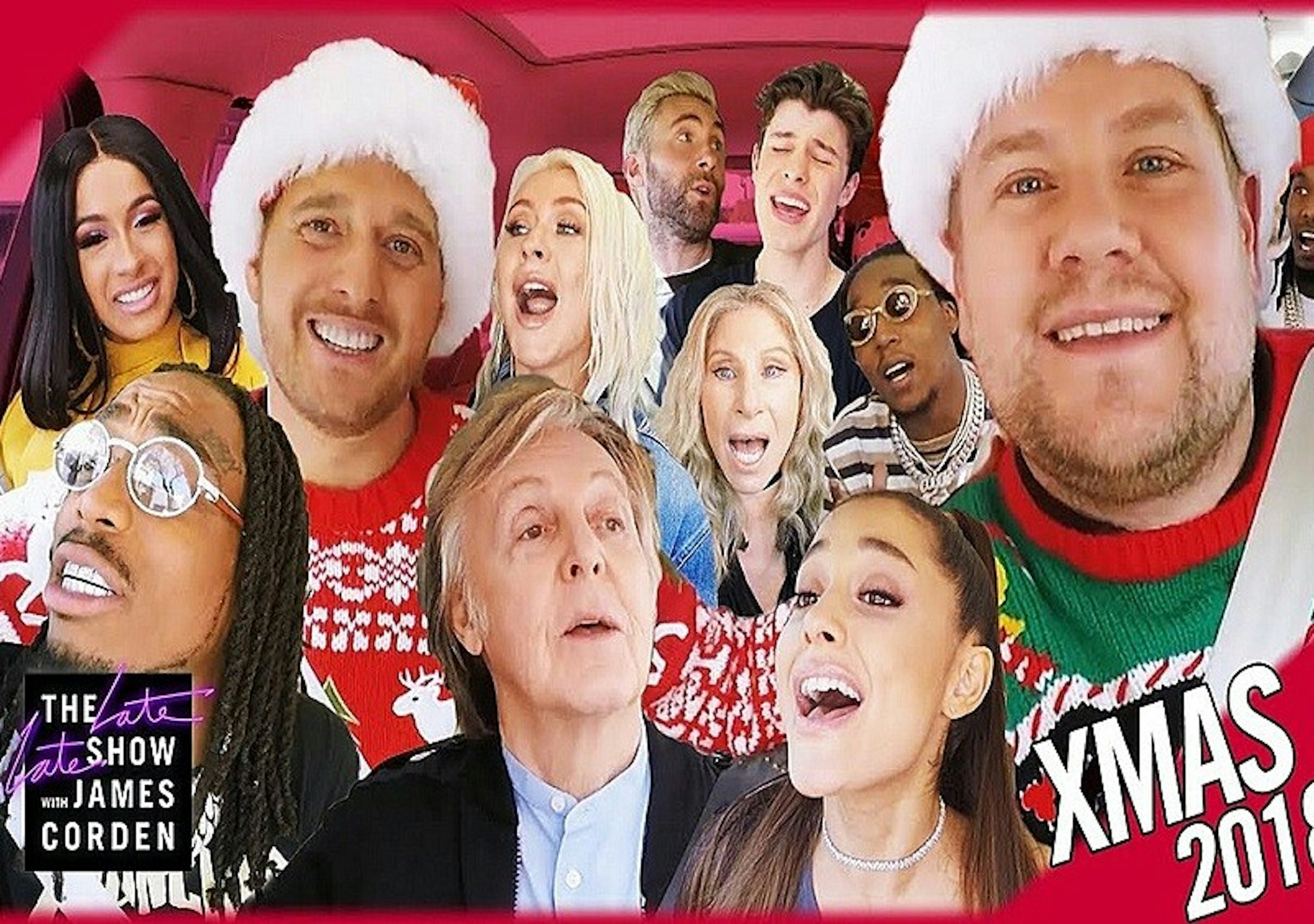 Migos, Ariana Grande, Cardi B i inni wzięli udział w świątecznej edycji Carpool Karaoke