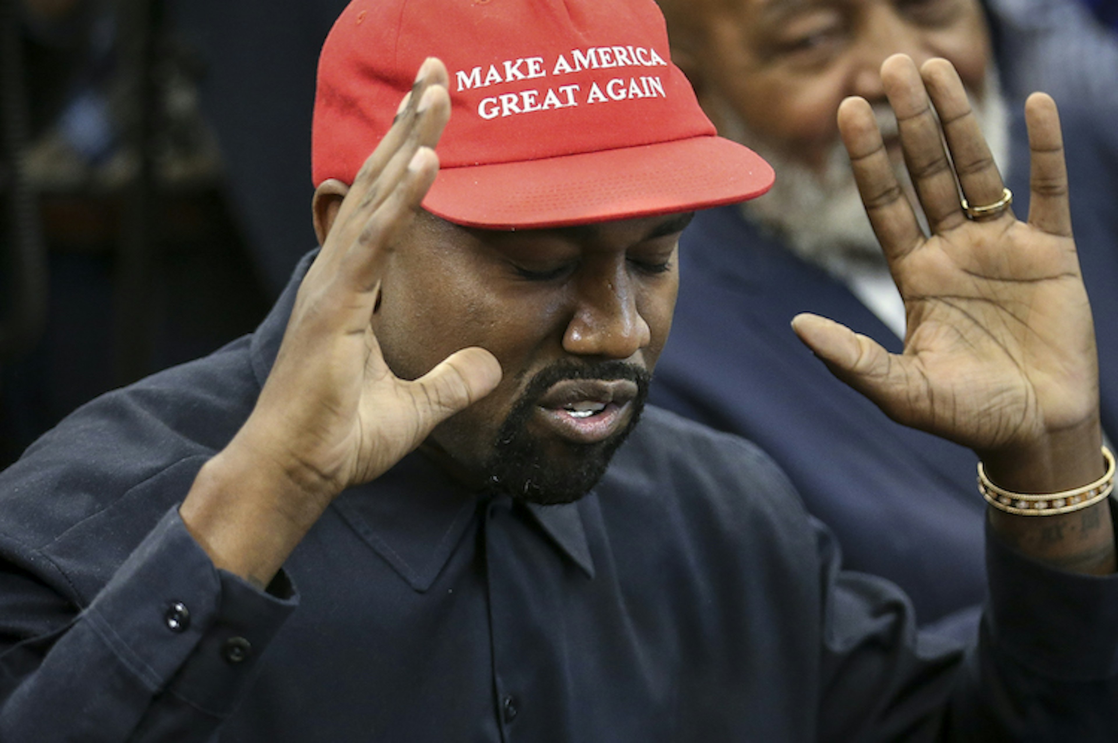 President Trump Hosts Kanye West And Former Football Player Jim Brown At The White House