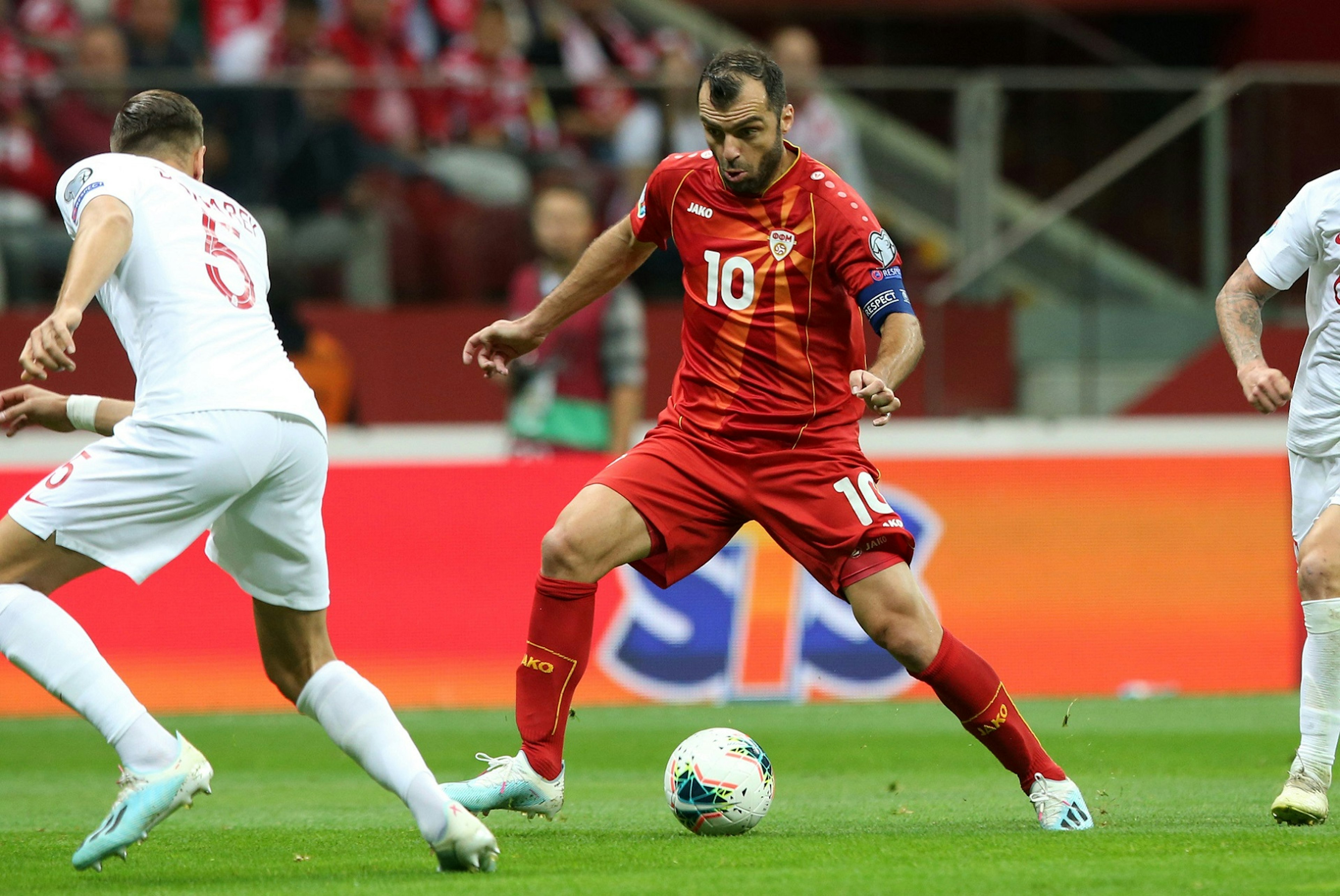 Pilka nozna. Eliminacje Euro 2020. Polska - Macedonia Polnocna. 13.10.2019