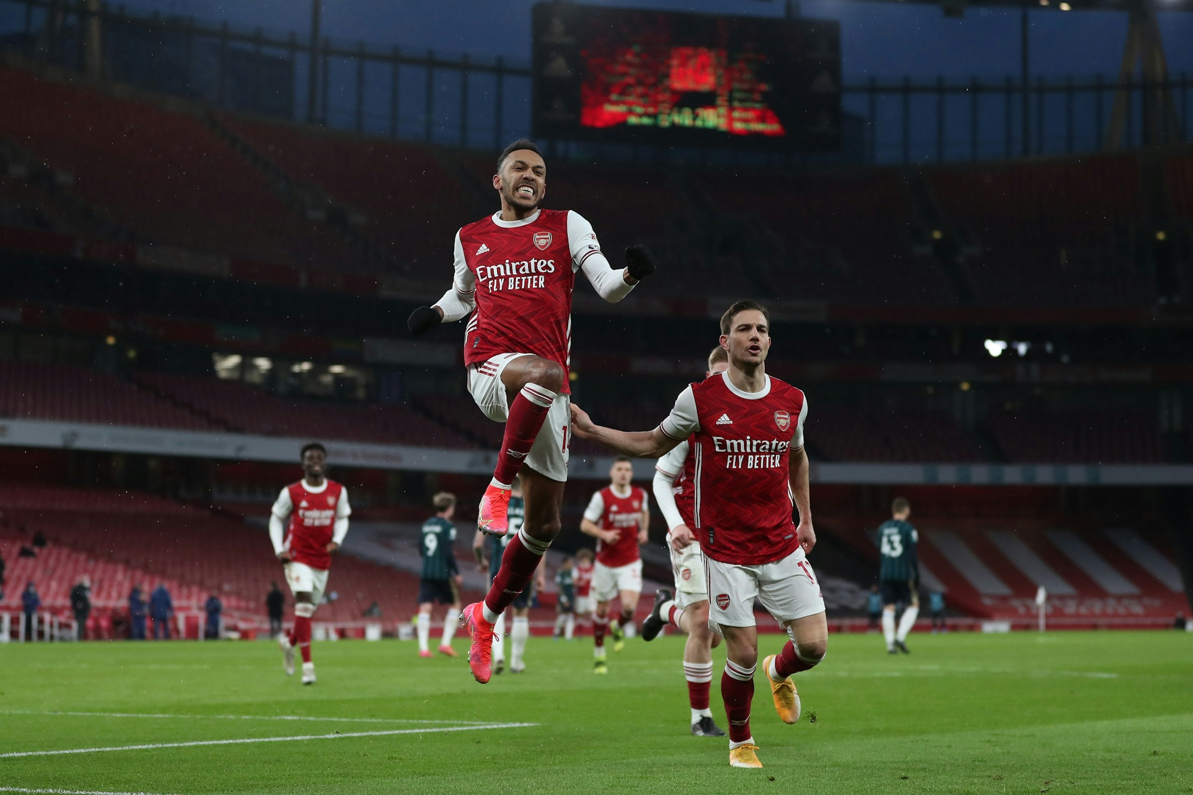 Arsenal v Leeds United - Pierre-Emerick Aubameyang