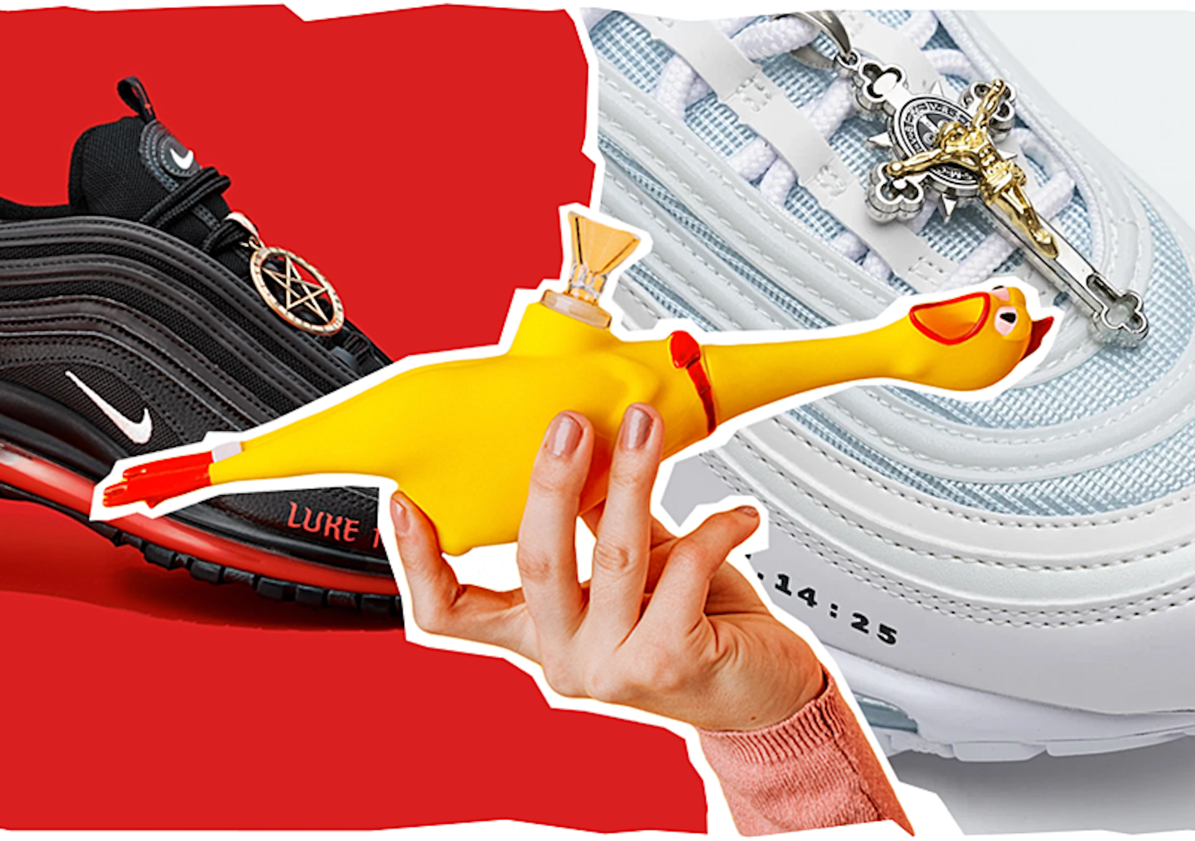 Satan shoes, aplikacja ze zdjęciami stóp i bongo w kształcie kurczaka. Czy MSCHF to nowe Supreme?