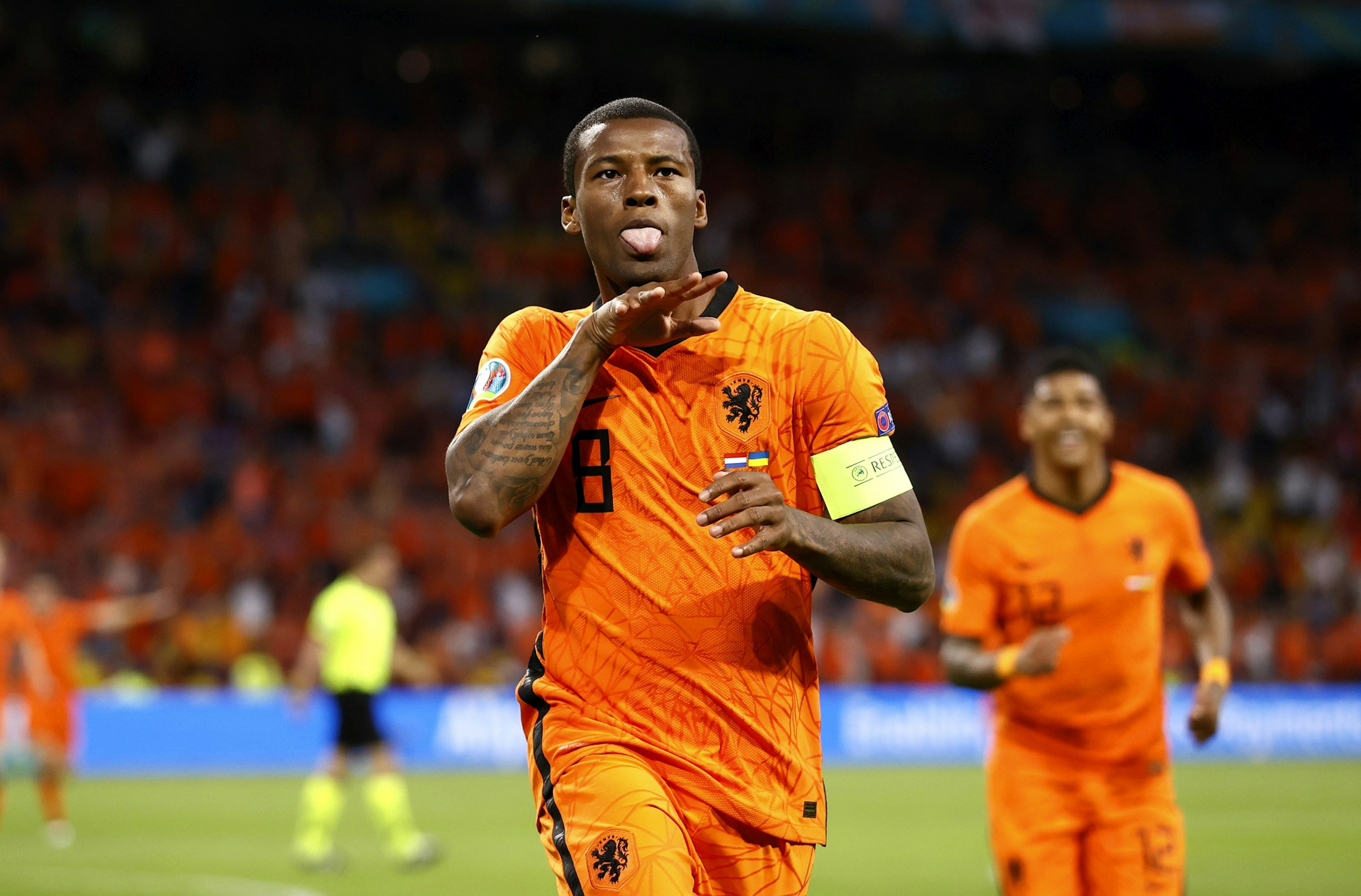 EURO 2020. Holandia - Ukraina: Georginio Wijnaldum