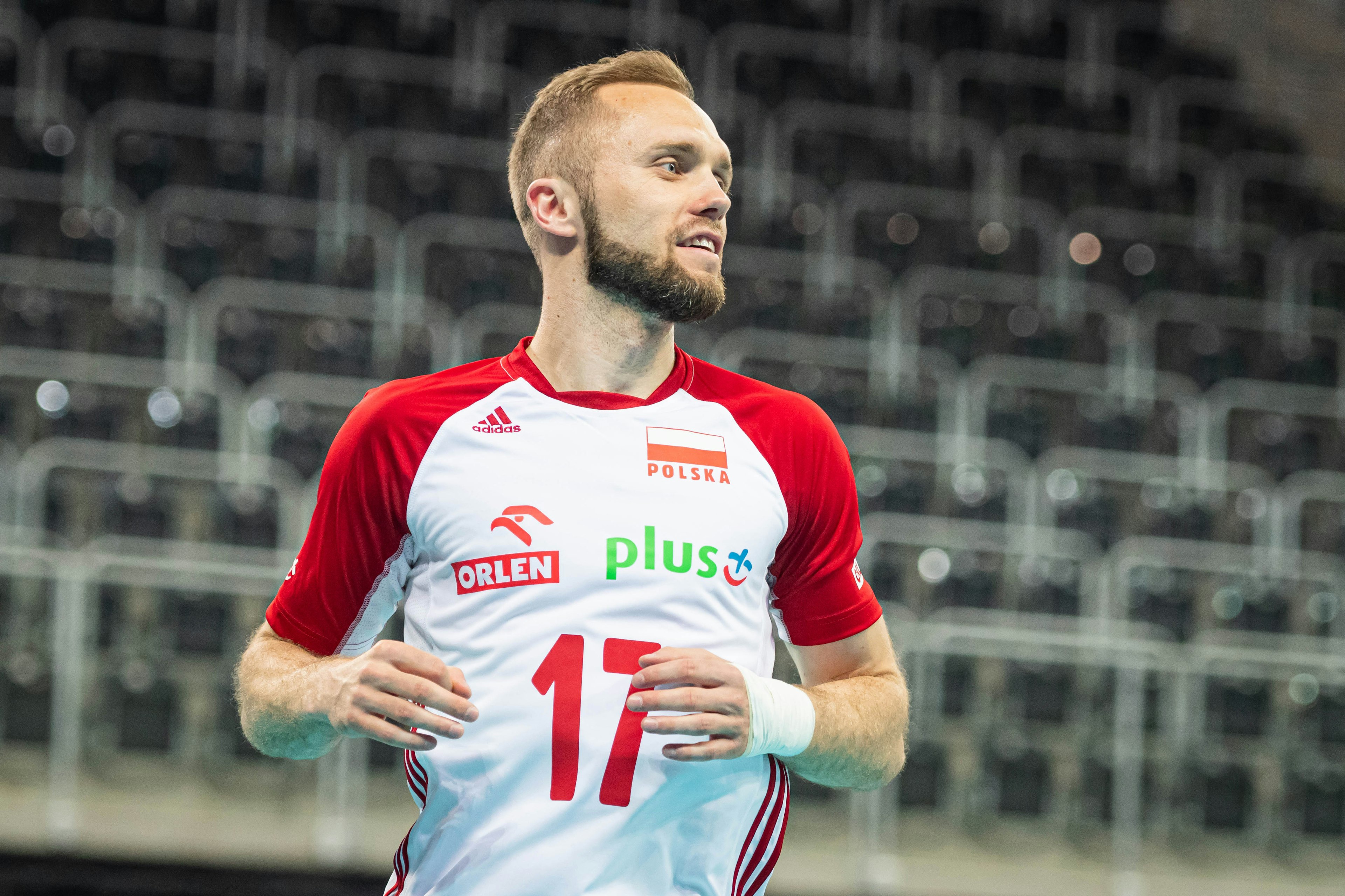 Siatkowka. Mecz towarzyski. Polska - Belgia. Paweł Zatorski