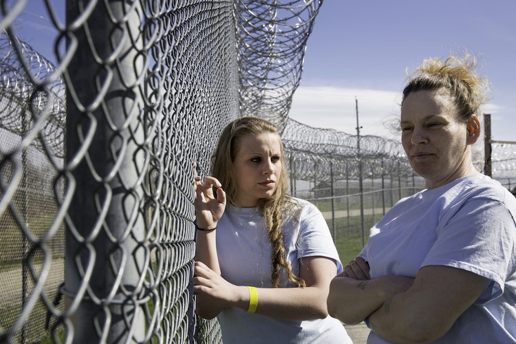 Jacinta and Rosemary at Maine Correctional Center, 2016.