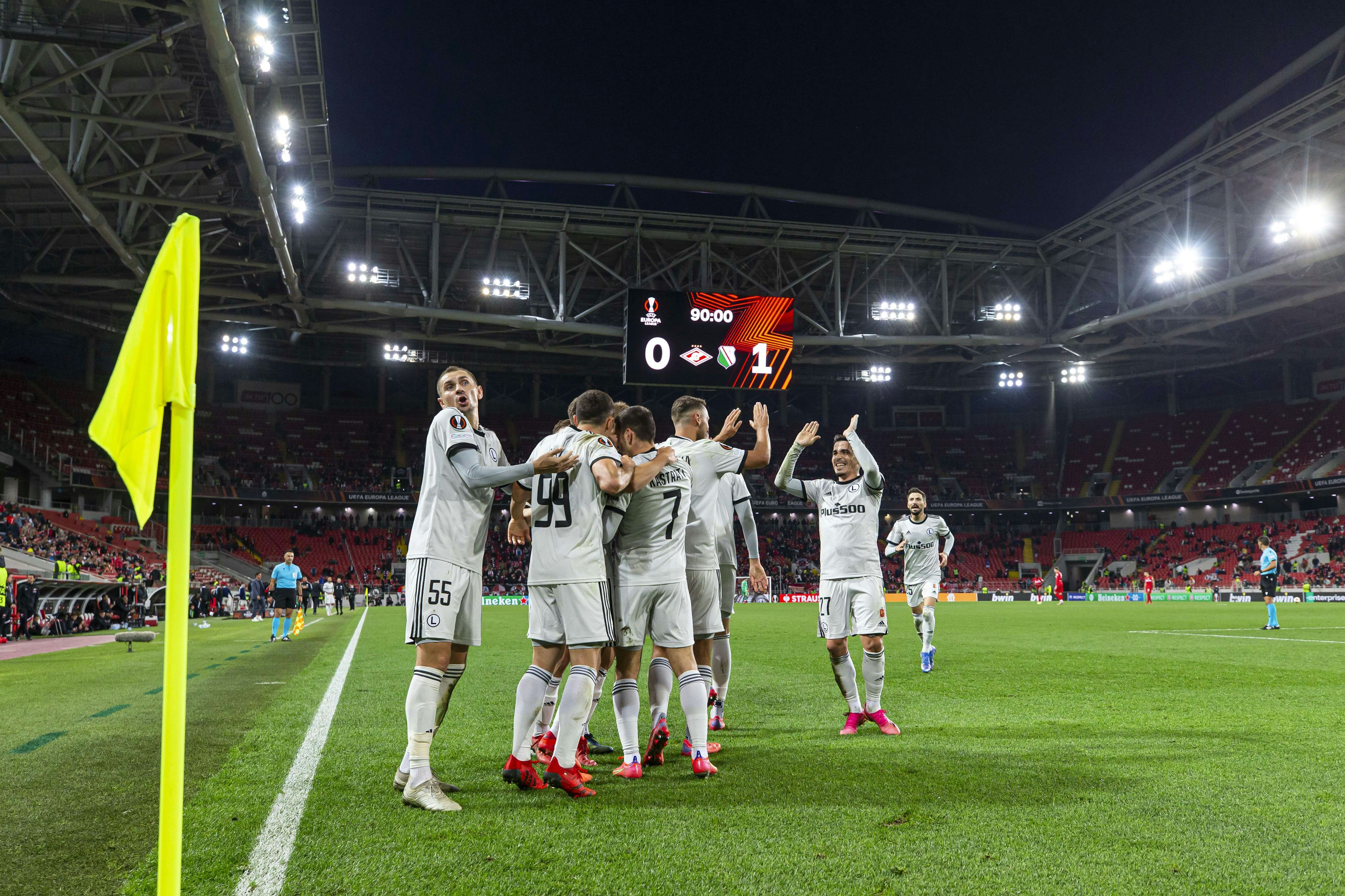 Pilka nozna. Liga Europy. Spartak Moskwa - Legia Warszawa. 15.09.2021