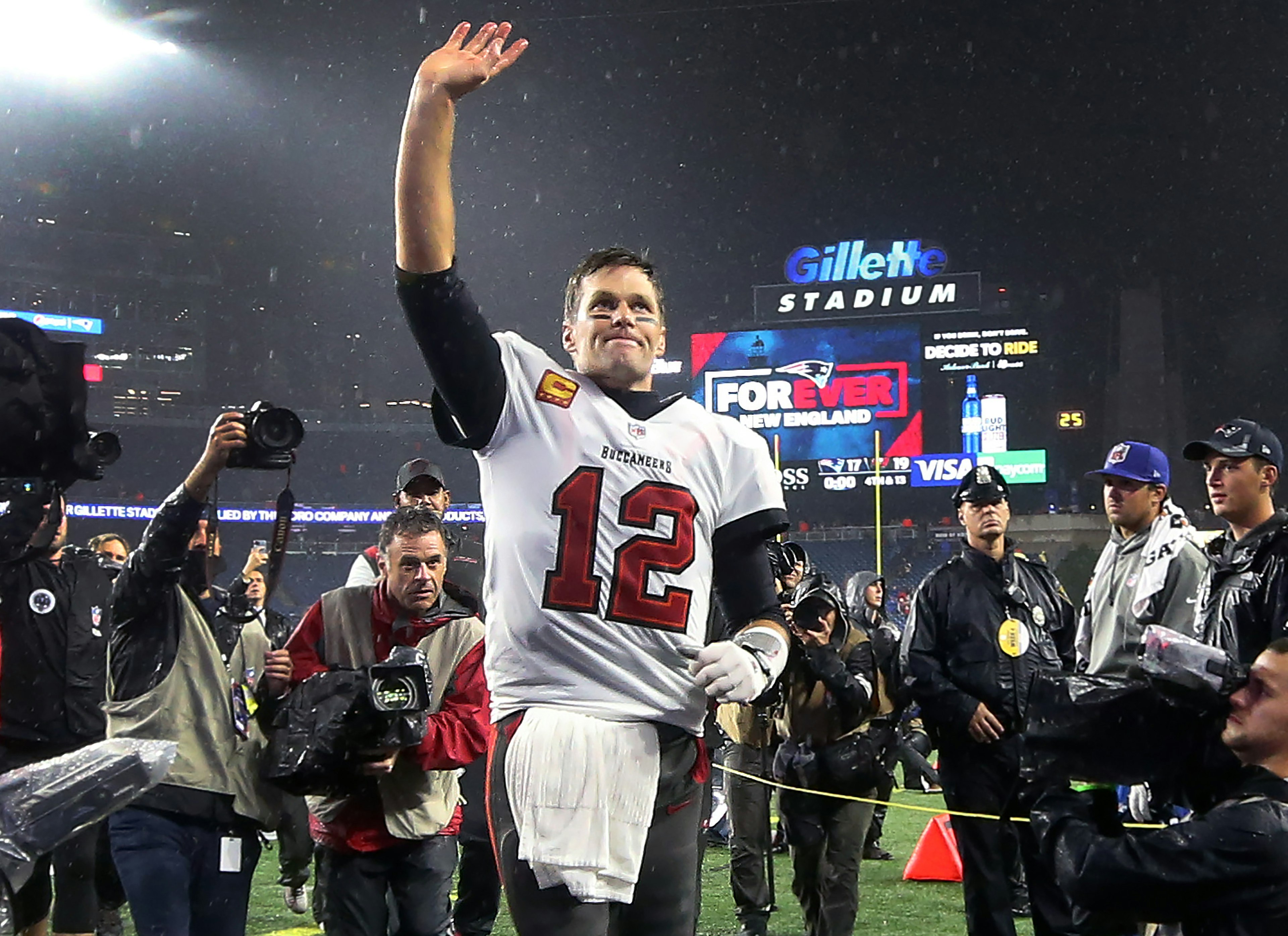 Tom Brady. NFL - Tampa Bay Buccaneers vs New England Patriots