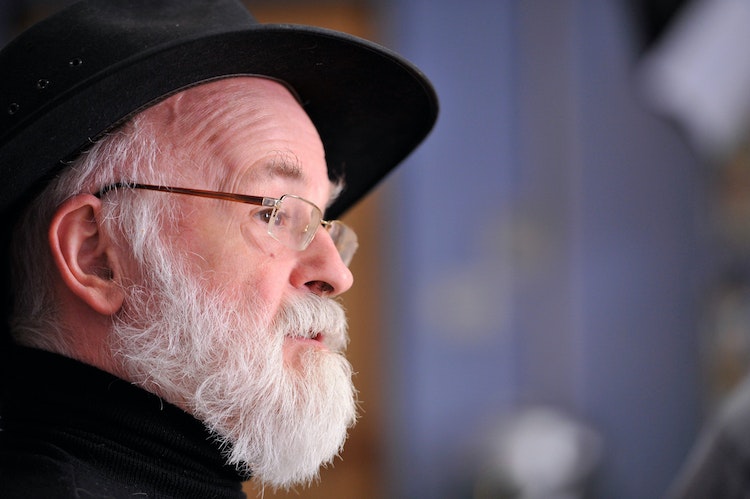 Terry Pratchett And Stephen Baxter Portrait Shoot