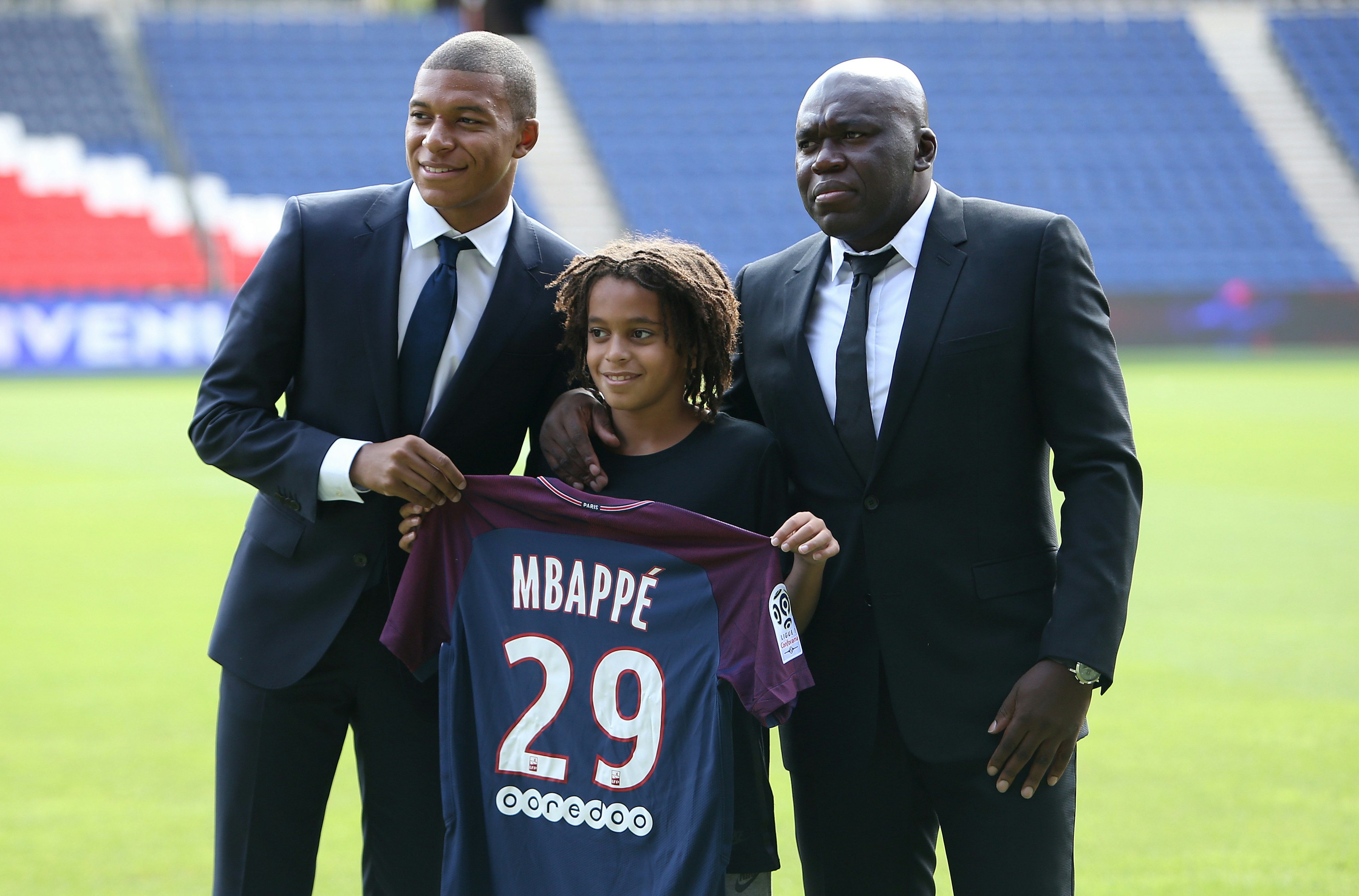 Kylian Mbappe, ojciec Wilfried Mbappe i brat Ethan Mbappe