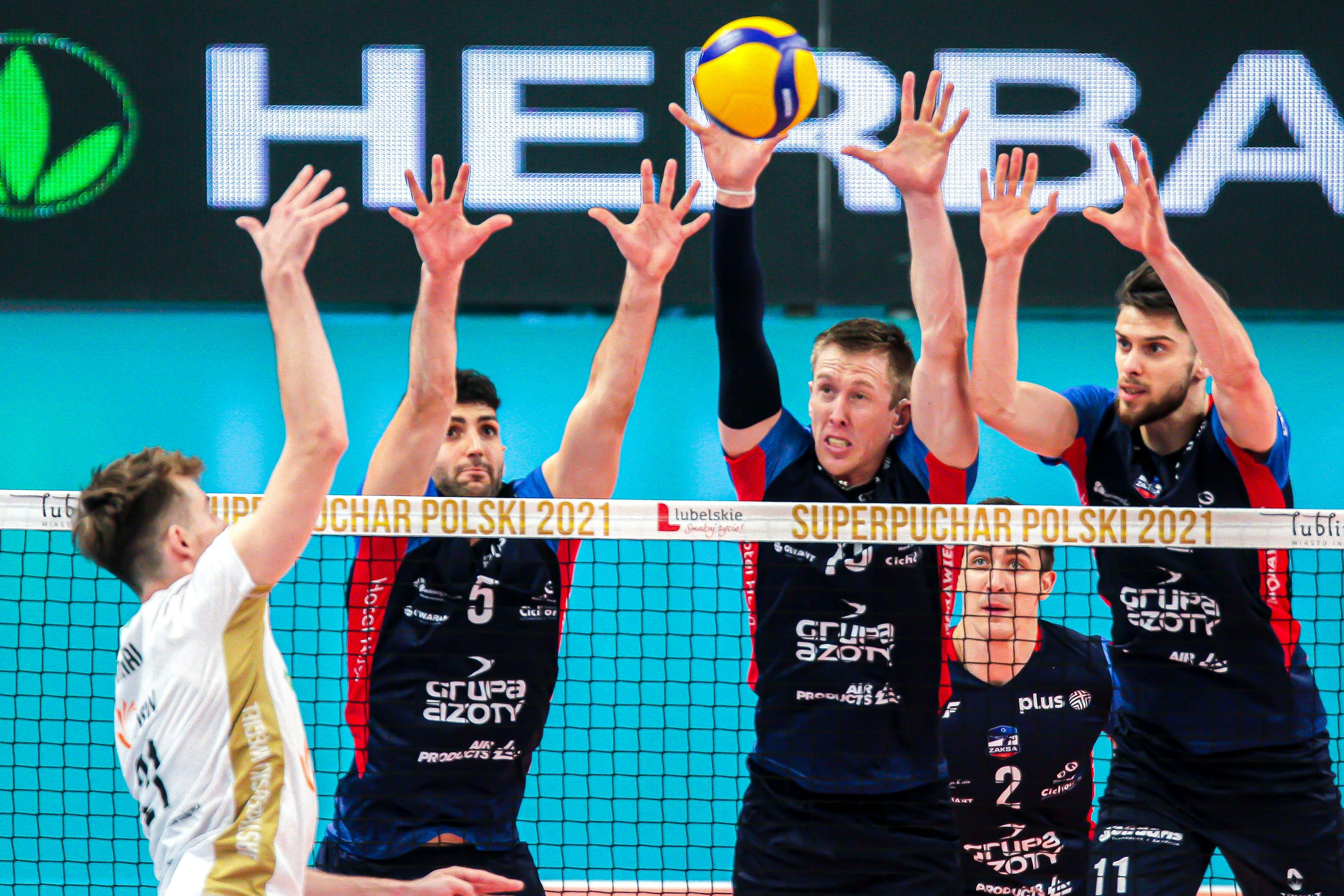 Siatkowka. Superpuchar Polski. Jastrzębski Węgiel - Grupa Azoty ZAKSA Kędzierzyn-Koźle