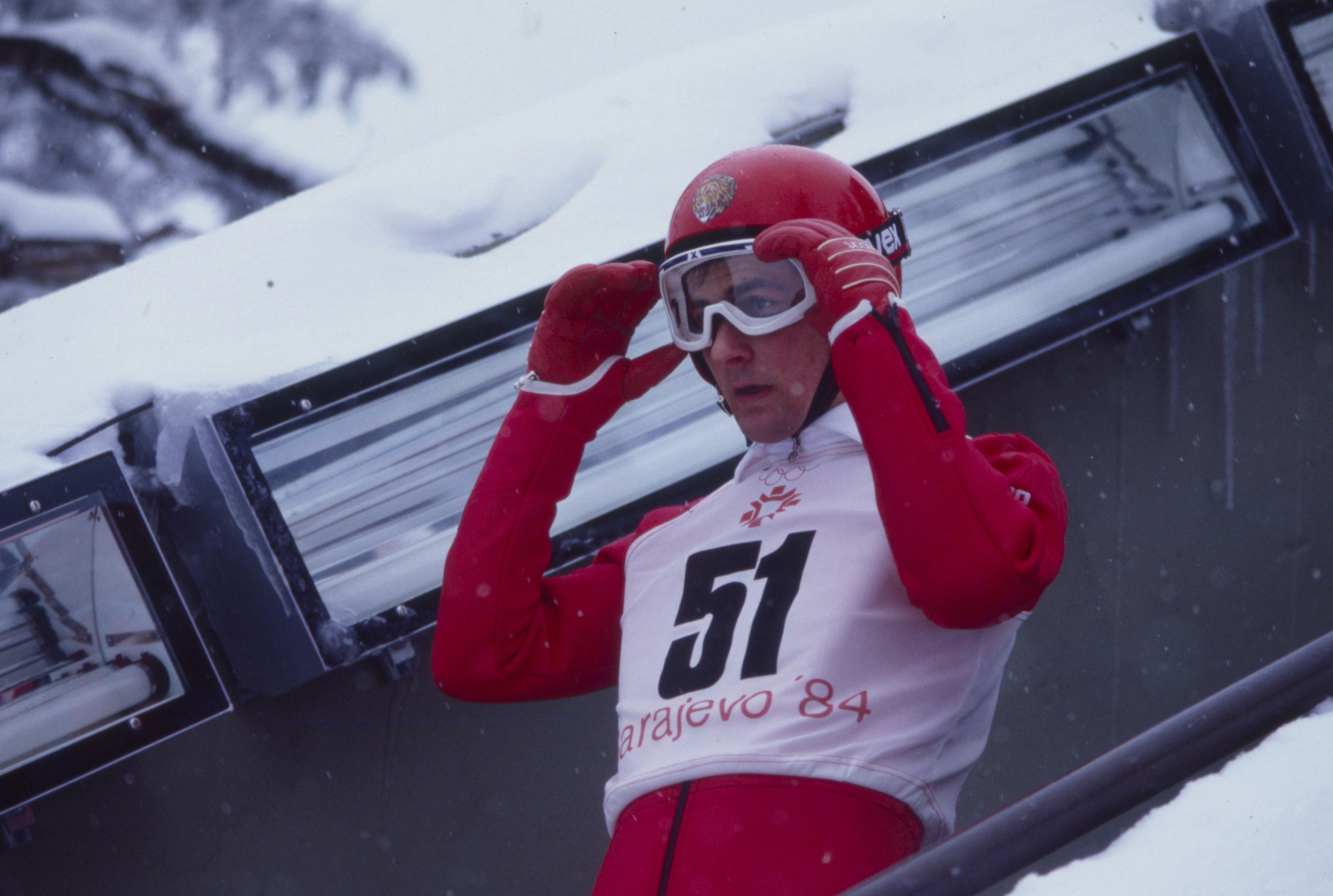 Primoz Ulaga Competing In The 1984 Winter Olympics