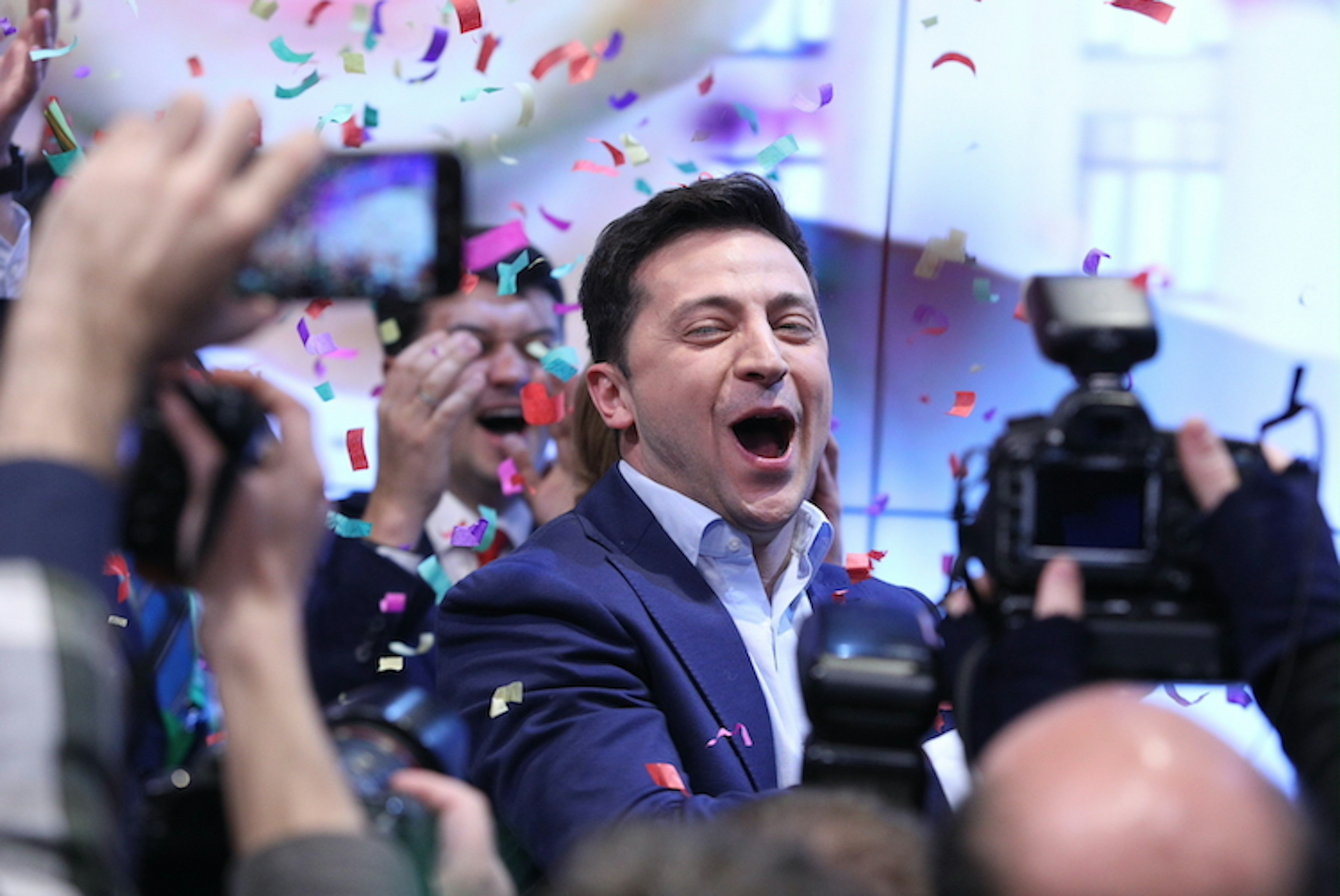 Comedian Zelensky Wins Elections With 73 Percent In Exti Polls