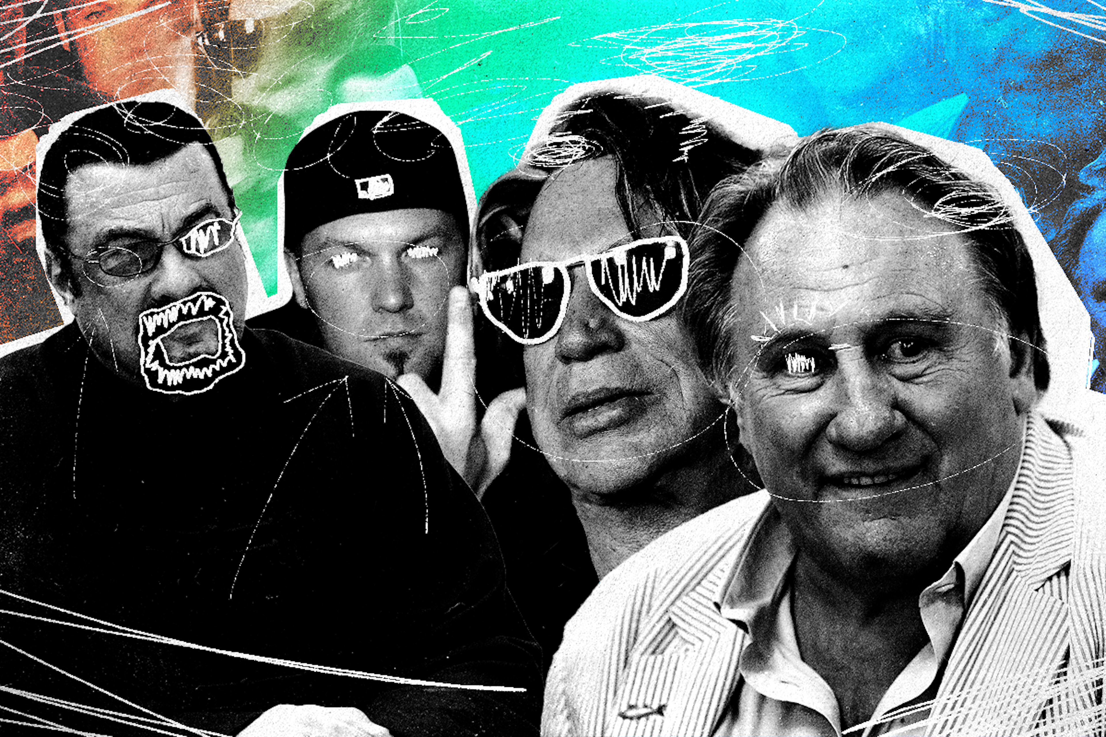 Steven Seagal Fred Durst Mickey Rourke Gerard Depardieu