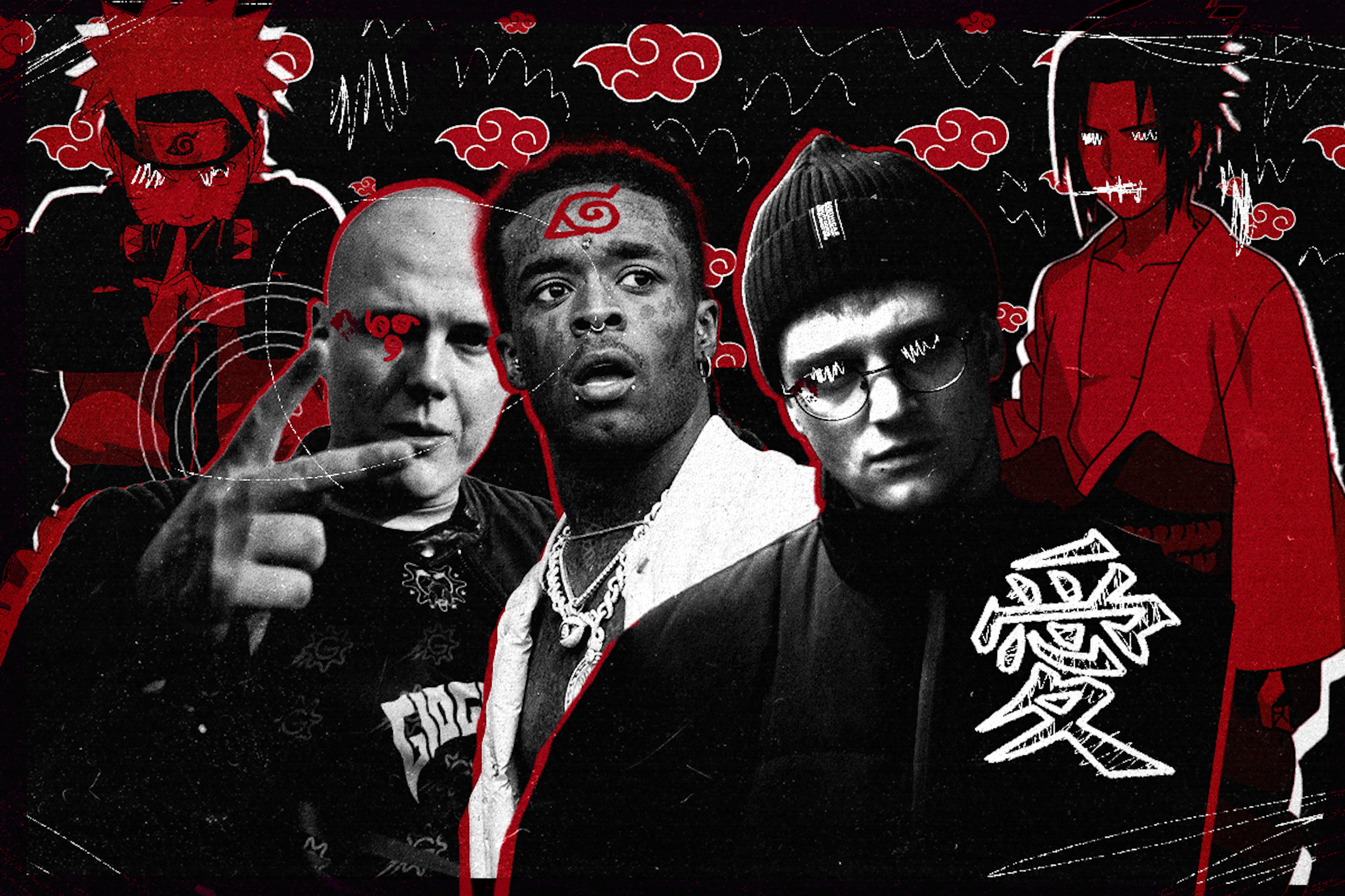 Naruto, Szpaku, Lil Uzi Vert, Osaka, Sasuke