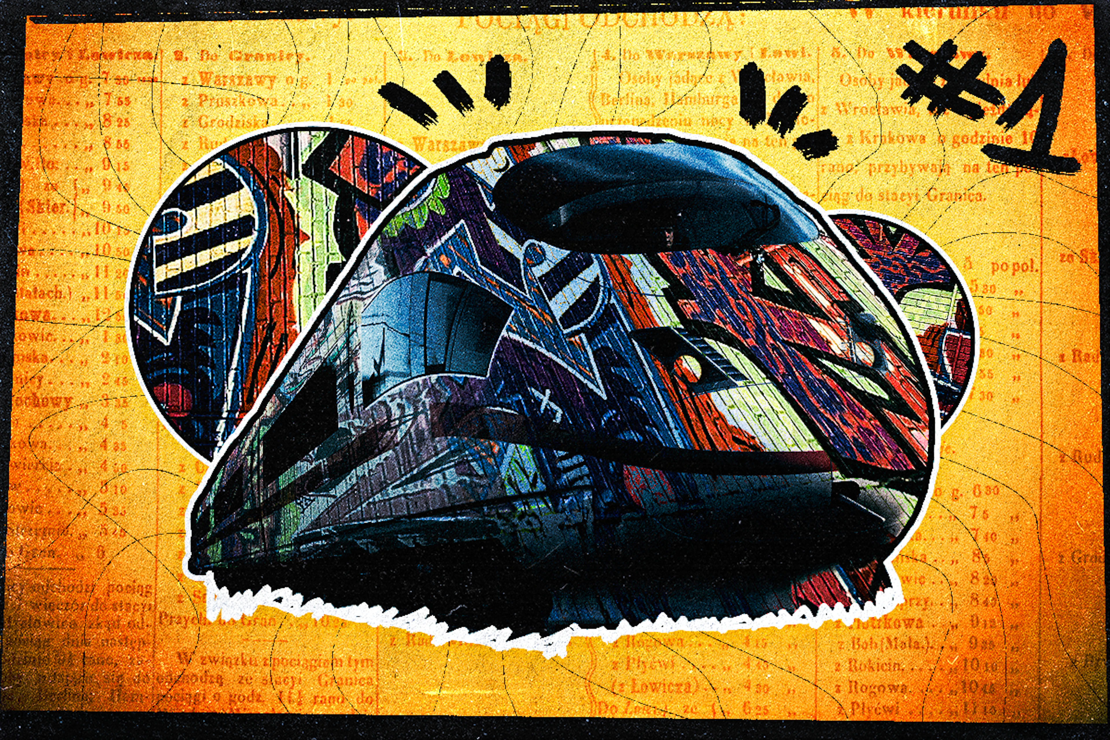 rozkład jazdy felieton graffiti