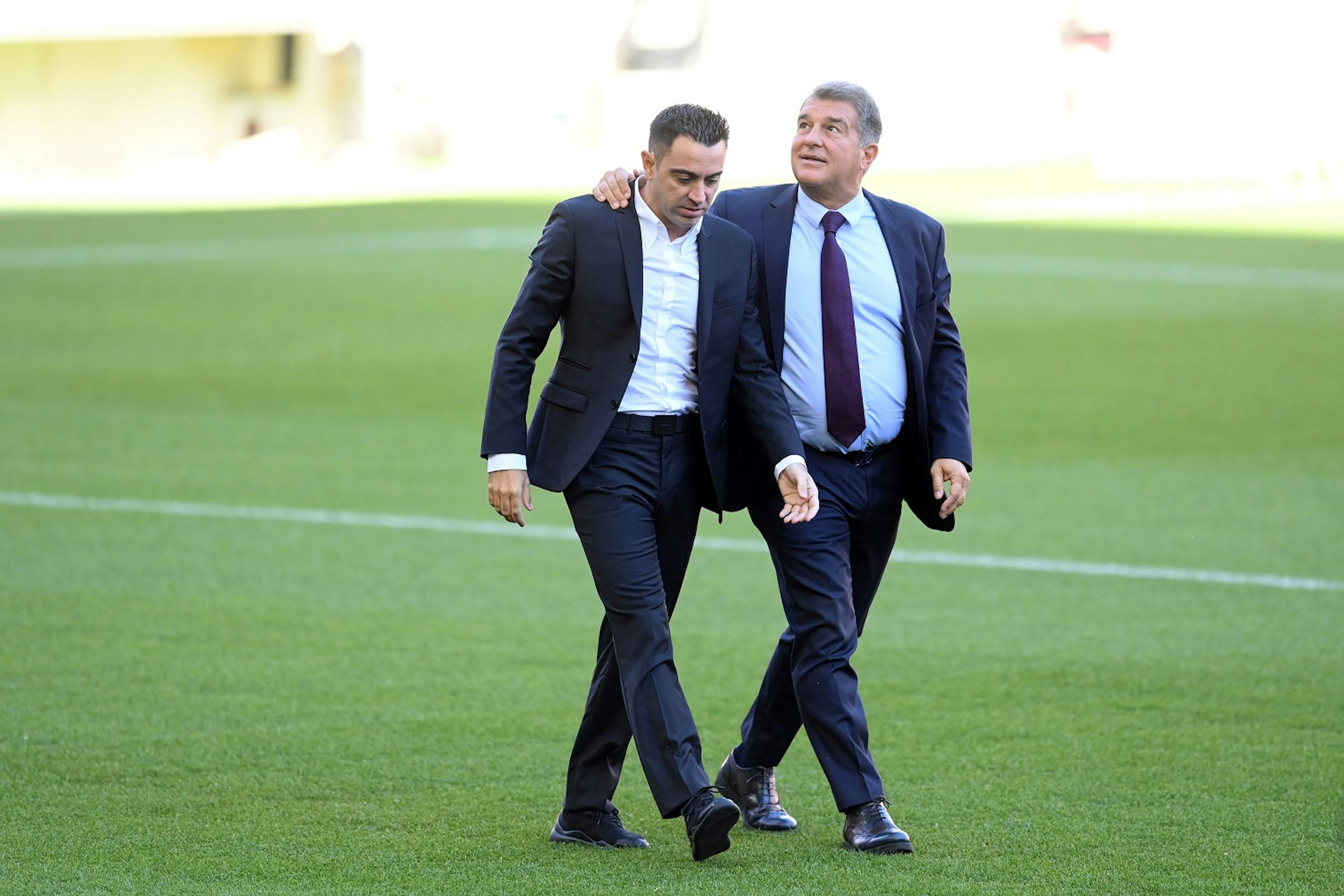 Xavi i Joan Laporta