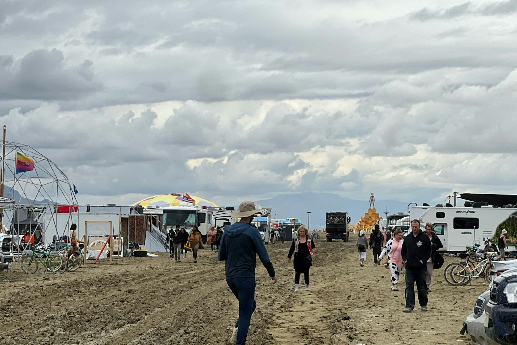 A view from Burning Man festival on Sunday, September 3, 2023.