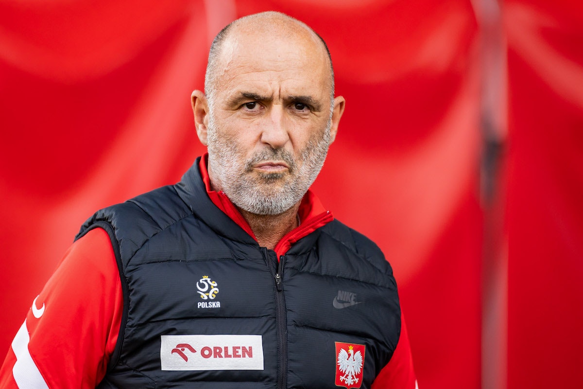 Michal Probierz coach of Poland U21 seen during the friendly