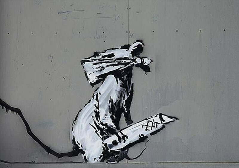 W Paryżu ktoś ukradł pracę Banksy'ego. I zrobił to przy pomocy... piły
